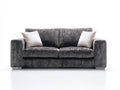 Gerades Sofa mit Cordstoffbezug 190 x 90 x 84 cm - Dunkelgrau - Gepolstertes Design für Wohnzimmer